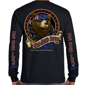 One Eyed Jack's Saloon Cool Bear Long Sleeve T-Shirt