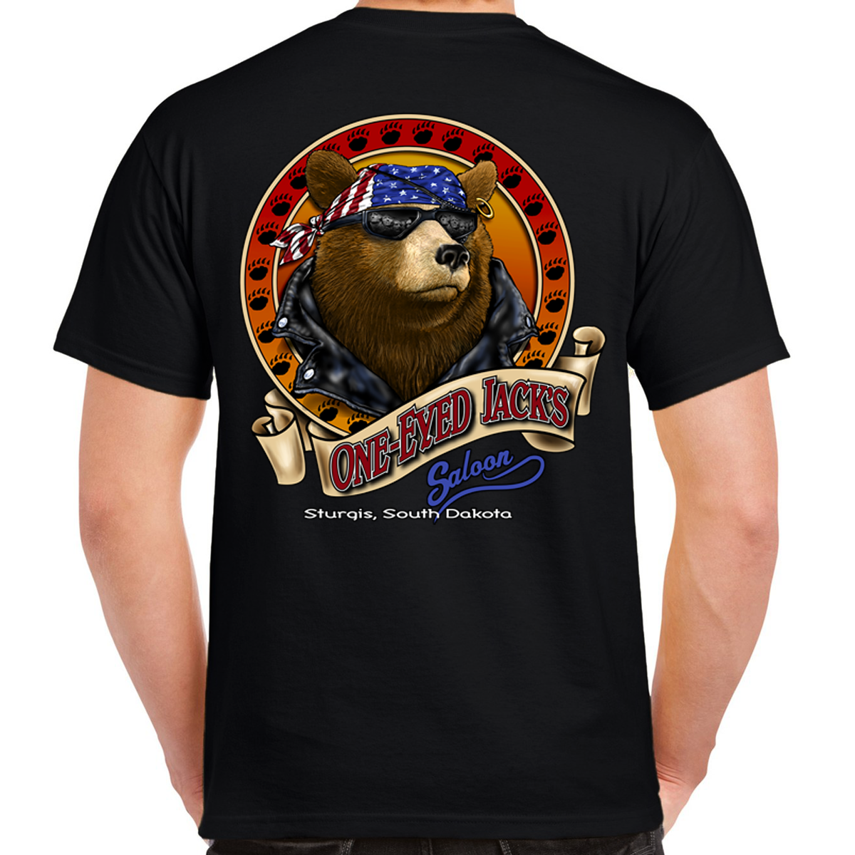 One Eyed Jack's Saloon Cool Bear T-Shirt. – One Eyed Jacks