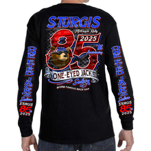 Load image into Gallery viewer, SPECIAL EDITION 2025 Sturgis Motorcycle Rally One Eyed Jack&#39;s Saloon Big 85th Long Sleeve
