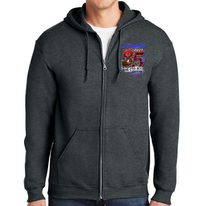 SPECIAL EDITION 2025 Sturgis Motorcycle Rally One Eyed Jack's Saloon Big 85th Zip-up Hoodie