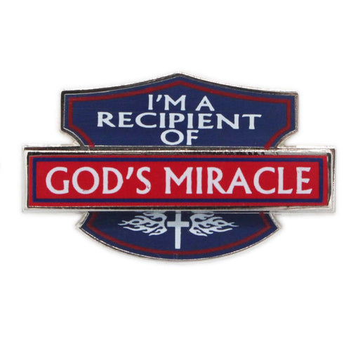 I'm a Recipient of God's Miracle Pin