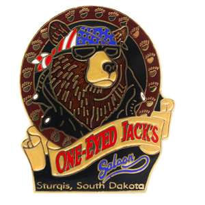 One Eyed Jack's Saloon Cool Bear Pin
