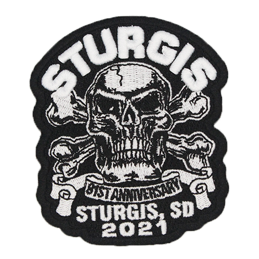 2021 Sturgis Black Hills Rally Skull & Cross Bones Patch