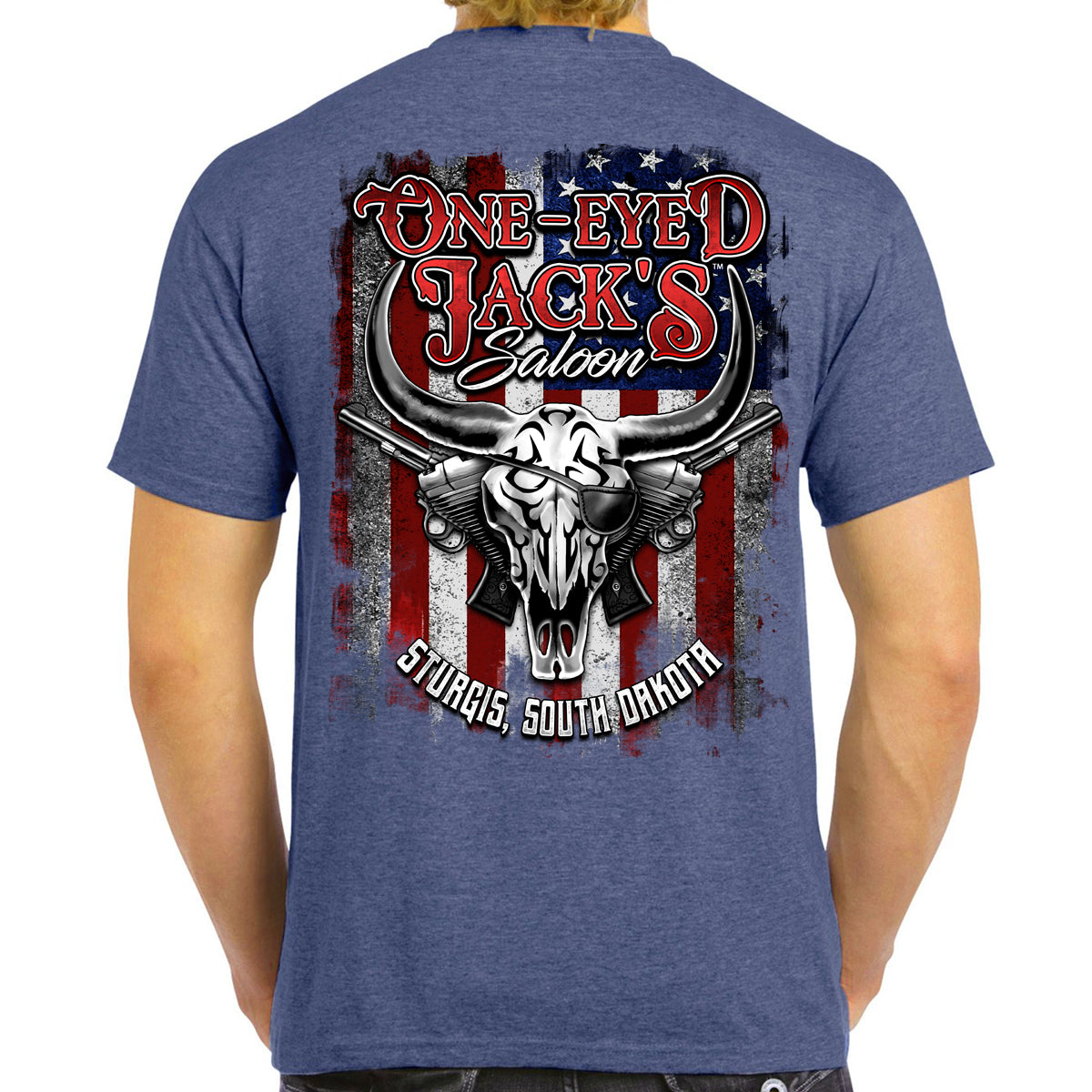 One Eyed Jack's Saloon Bison Skull T-Shirt – One Eyed Jacks Saloon