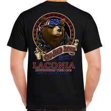 Load image into Gallery viewer, SPECIAL EDITION 2023 Laconia Motorcycle Week One Eyed Jack&#39;s Saloon Cool Bear T-Shirt