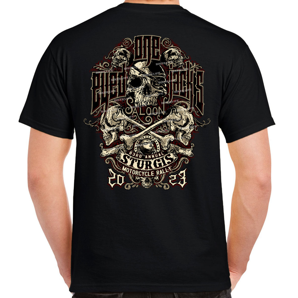 One Eyed Jack's Saloon 2023 Sturgis Motorcycle Rally Immortal T-Shirt ...