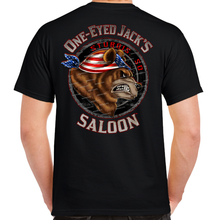 Load image into Gallery viewer, One Eyed Jack&#39;s Saloon Snarling Bear T-Shirt