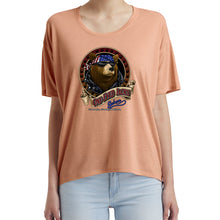 Load image into Gallery viewer, Ladies One Eyed Jack&#39;s Saloon Front Printed Cool Bear Freedom T-Shirt
